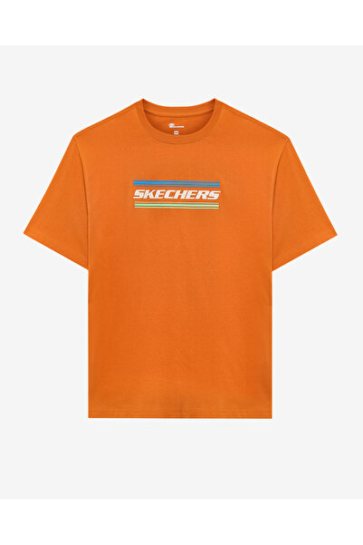 SKECHERS M Heavyweight Graphic Tee T-Shirt Erkek Darkorange Tshirt S2510154-836