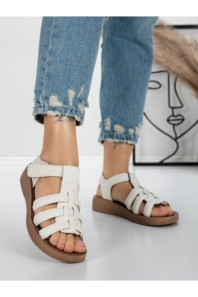 mei Women's Sandals with Low Sole 5XJ53 White | Mei