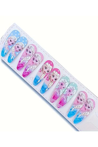 BABUN 5 perechi Roz Albastru Frozen Elsa Set de catarame pentru fete Copii Princess Elsa Catarama