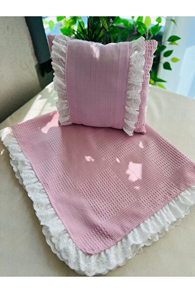 eyma home Pike Fisto with Ruffles and Pillow Set