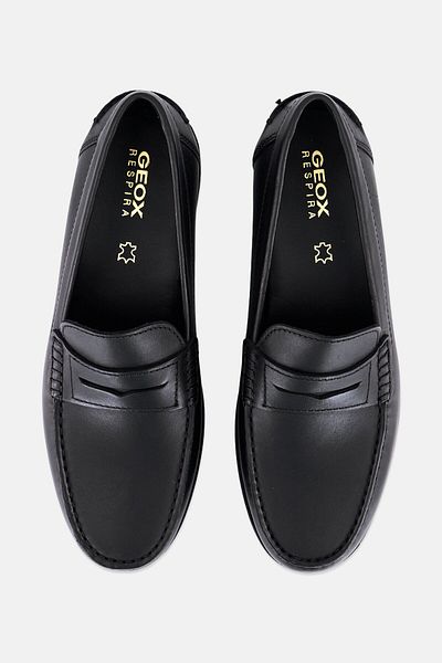 Geox Men U New Damon Slip On Formal Shoes, Black