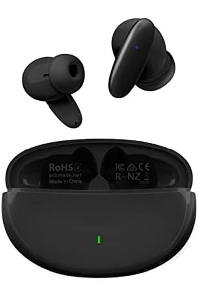 Promate Promate True Wireless Earbuds, In-Ear Bluetooth v5.1 HD Earphones with Mic, IPX5 Water Resistance, 2