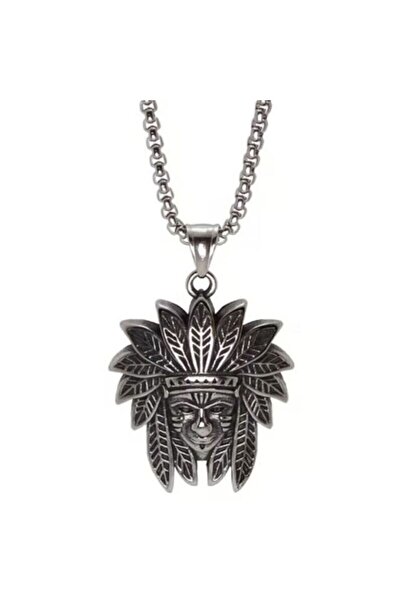 vogutima jewelery&silver by timuçin mavili قلادة من الفولاذ على شكل رأس ريسي ...