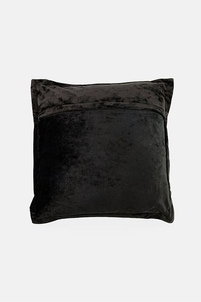 Unique Living Velvet Tatum Cushion, Black