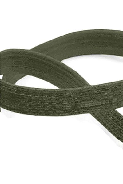 hapshoe Khaki Green 20 mm 5 Mt Durable Hard Flat Elastic Strip Rubber