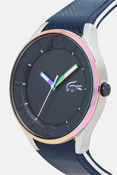 Lacoste Men 2011331 Silicone Watch 44 mm, Navy