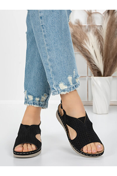 mei Sandale Dama cu Talpa Joasa 5GZ29 Negru | Mei