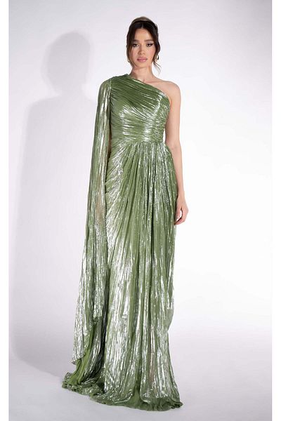 BOGAS Women's Long Green Nabuka Dress
