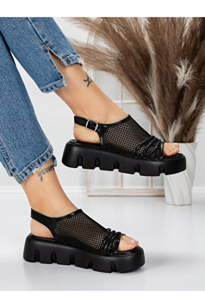 mei Γυναικεία Σανδάλια με Χαμηλή Σόλα 5HXS21 Μαύρα | Mei