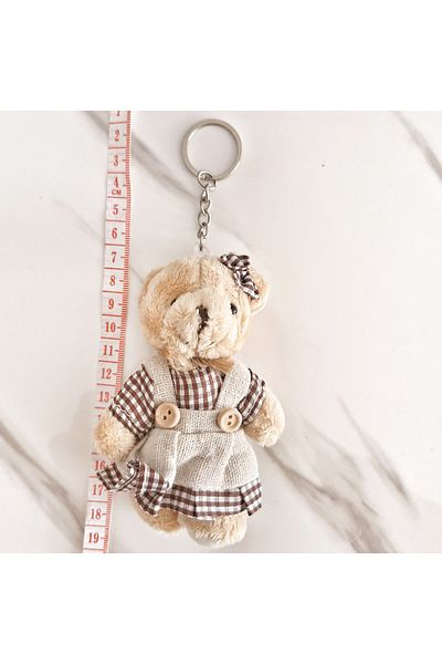 pegu baby collection سلسلة مفاتيح دب محشوة، إكسسوار للحقيبة، هدية