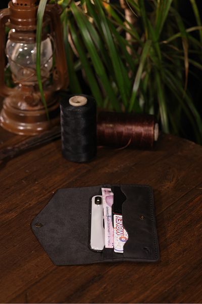 Derimoda Genuine Leather Handmade Long Wallet – Stylish and Durable for Women & Men
