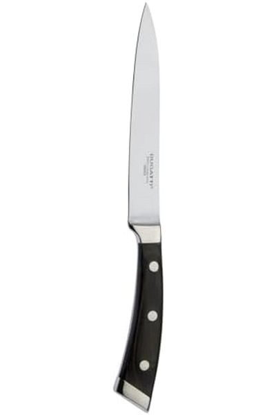 BUGATTI | Ergo Pakka Utility Knife, Kitchen Knife in Stainless Steel and Wood, Versatile for Various