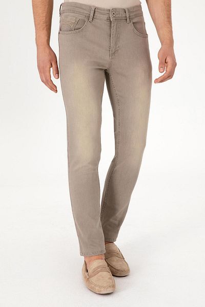 U.S. Polo Assn. U.S. Polo Assn. Men's Woven Fabric Stone Color Denim Pants