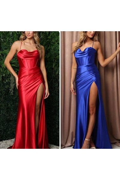 GLAMSI Women's Lycra Dress – Adjustable Straps, Comfort and Style