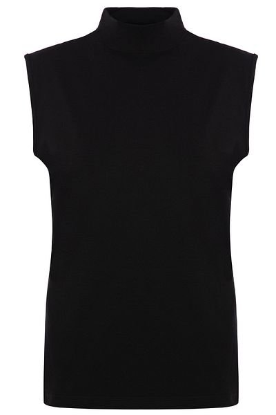 TOLIN Women's 2 Pack Zero Sleeve Cotton Lycra Turtleneck Undershirt 1257