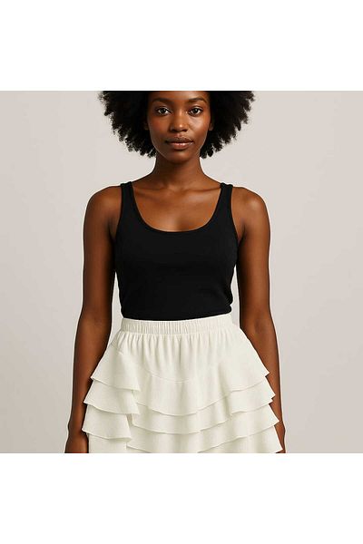 Sende Yakala Mikanos Ruffled Shorts Mini Skirt