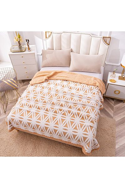 FIONNA.RO Cocolino Blanket With Fur - Ivory