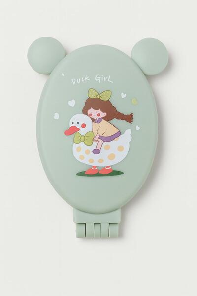 ela777 Foldable Mirrored Hair Comb with Ears