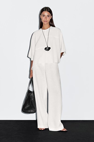 Massimo Dutti Dikiş detaylı kısa pelerin