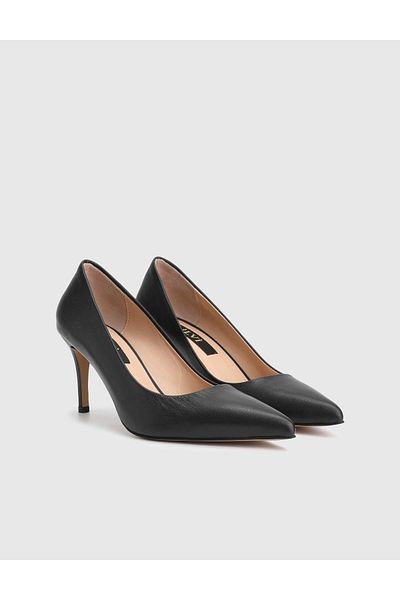 İLVİ Haidee Genuine Leather Black Women's Stiletto