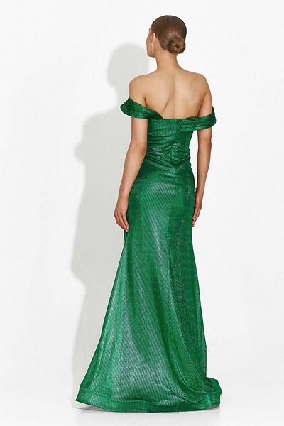 BOGAS Women's Long Green Dress Stephane