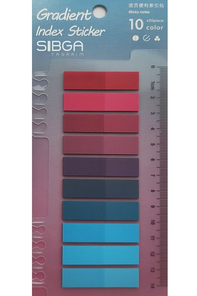 sibga tasarım Transparent Colored Postit Post-it Post It.Bookmark Bookmark Postit Sticker Note Paper 200 Sheets