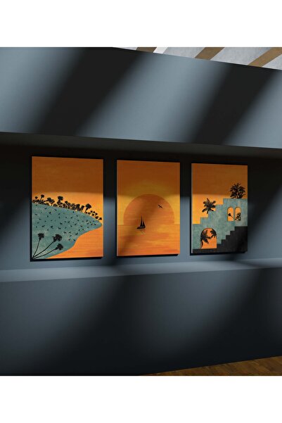 wudie Picturi boeme în 3 piese Picturi moderne Picturi de perete cu aspect de...