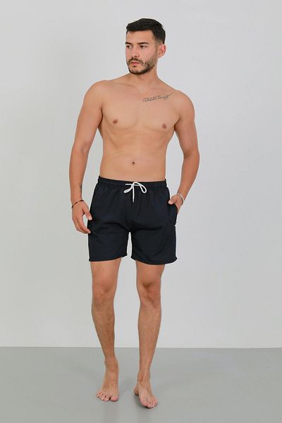 Akbeniz Ανδρικό σορτς με φερμουάρ Navy Blue