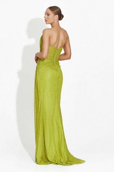 BOGAS Apryl Green Long Women's Dress