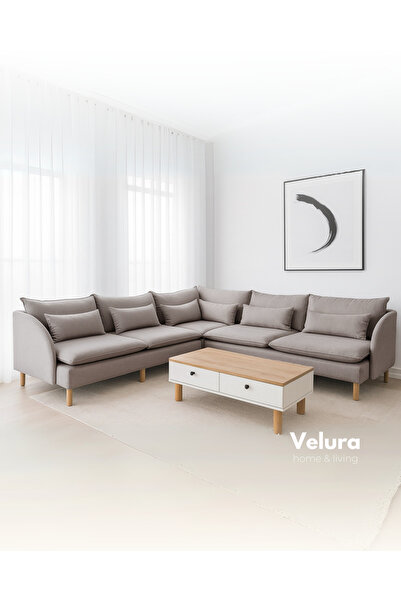 Velura Home & Living Fox Köşe Takımı - Latte