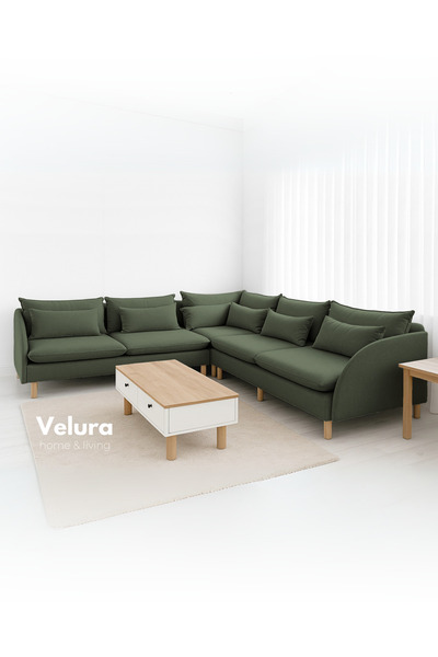Velura Home & Living Fox Köşe Takımı - Yeşil