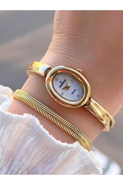 Essence Steel Case and Cord 2 Years Warranty 3 Atm Water Resistant Women's Wristwatch + Bracelet Esm120