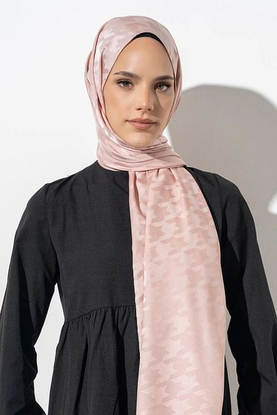 JAWEL Jacquard Large Pattern Houndstooth Shawl