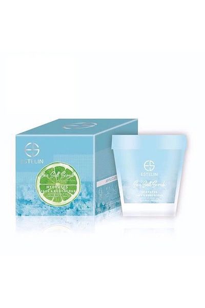 ESTELİN ESTELIN Sea Salt Hydrating Face & Body Scrub – 280g | Exfoliate, Soften & Rejuvenate Skin