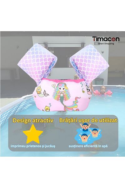 Tim Inflatable Swimming Fins Vest for Kids – Timacon