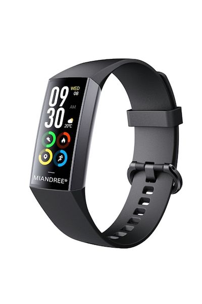 MIANDREE Fitness Bracelet with 25 Sports Monitors, Heart Rate, Sleep, Blood Pressure and Oximeter, Always-On Display