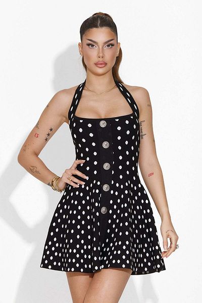BOGAS Niesha Short Black Women's Dress