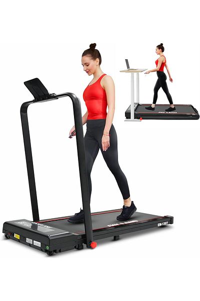 Skyland Compact Walking Pad | Home/Office Use Foldable, Bluetooth, LCD, Remote, Two Speeds Methods – EM-1307