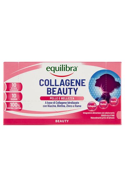 Equilibra Colagen Beauty cu Vitamine și Minerale Pentru Tinerețea Pielii, EQUILIBRA, 10 plicuri