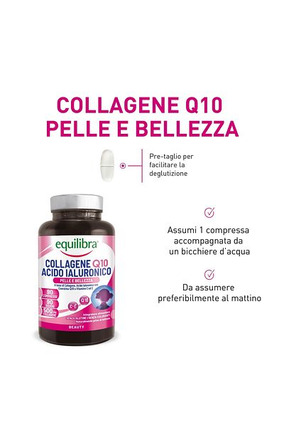 Equilibra Colagen Q10 și Acid Hialuronic, 90 capsule, Equilibra