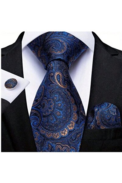 The Casius. Classic Men's Set - Tie, Pocket Square, and Cufflinks