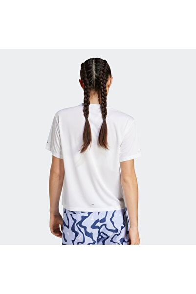 adidas Γυναικείο λευκό μπλουζάκι Run It Brand Love (JD2349)