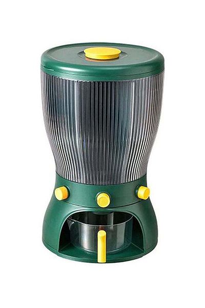 Generic 4-Grid Food Grain Storage Container Green 26x10x42cm