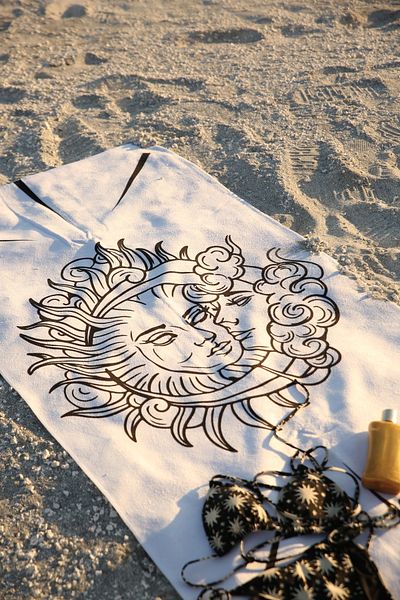 Home Cotton Beach Towel and Stylish Beach Bag Set - Summer Beach and Vacation Set