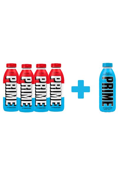 Prime Ice Pop 4 + 1 Prime Blue Raspberry