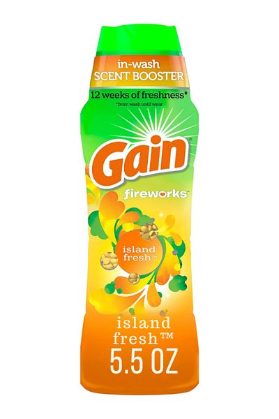 GAIN Fireworks Laundry Scent Booster Beads for Washer, Island Fresh, 5.5 oz