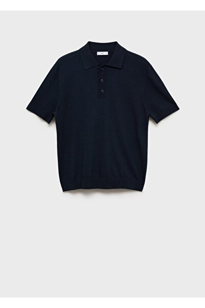 MANGO Man Pamuklu triko polo gömlek