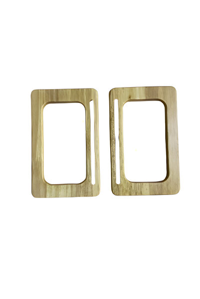 EleganTShoP Mâner elegant din lemn pentru geantă ID Model 10*16 cm AH1016