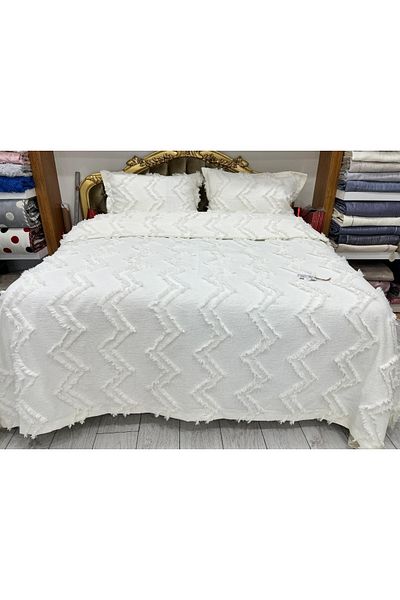 KÜBRAHOME'S Zigzag Pattern Double Personal Bedding Cover