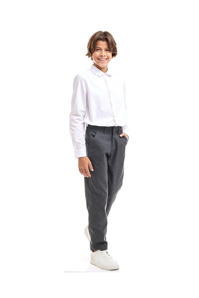 R&B Gray Boys Woven Pant 5-16Y
